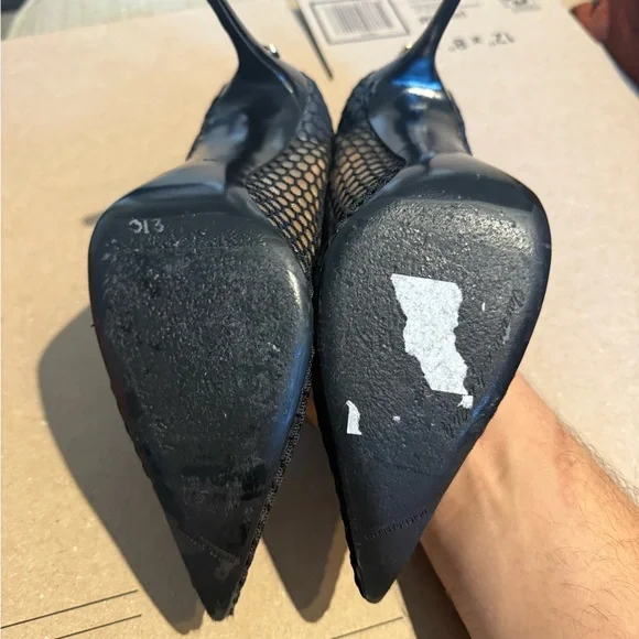 Dolce & Gabbana Black Mesh Heels - Picture 4 of 4